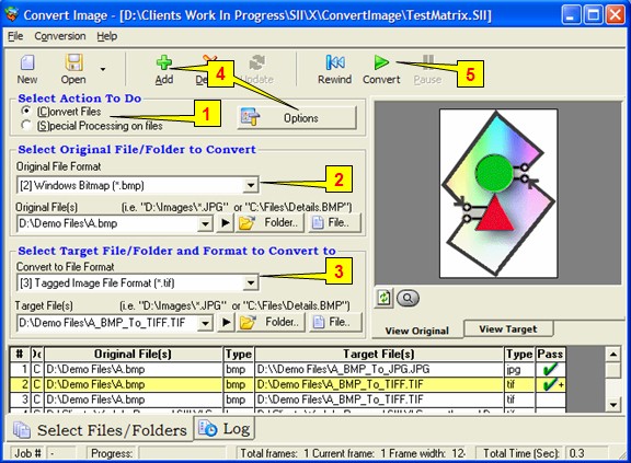 Graphic file converter for JPG, GIF, TIF, BMP