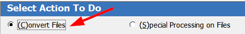 choose convert files