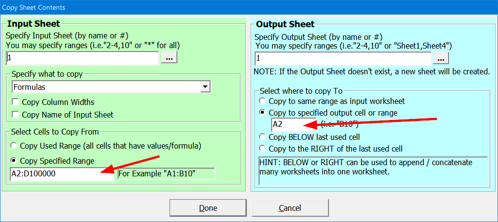 Special Process 101, Skip first row of CSV file. Place data at A2